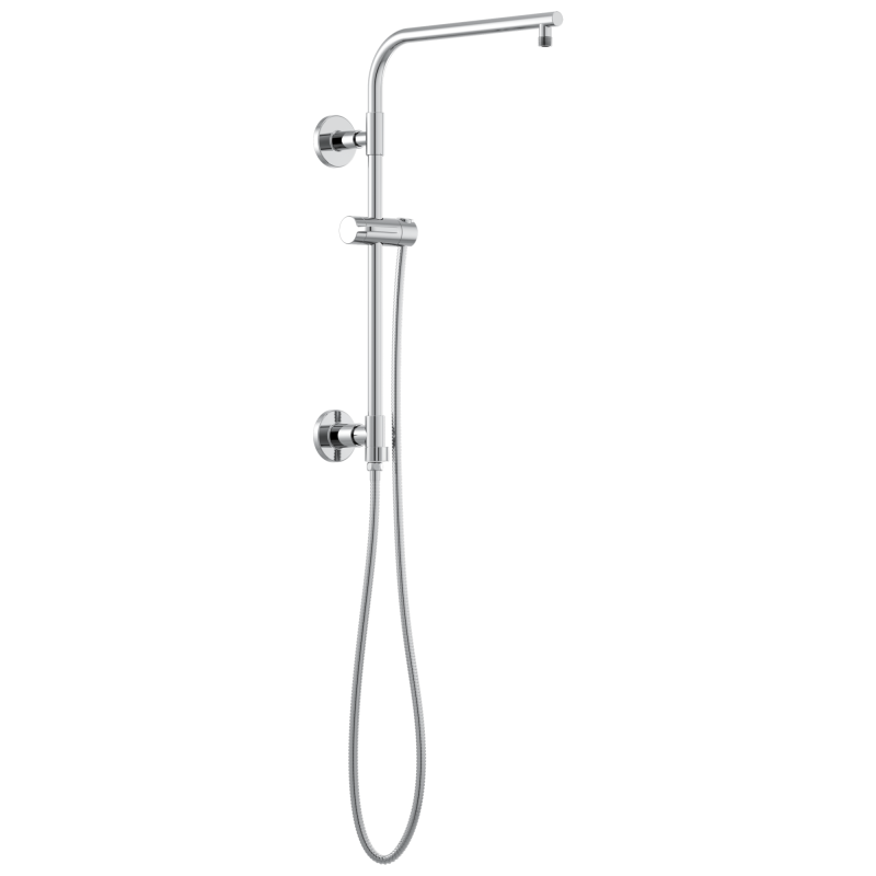 BRIZO Essential Shower 18" Linear Round Shower Column — Chrome