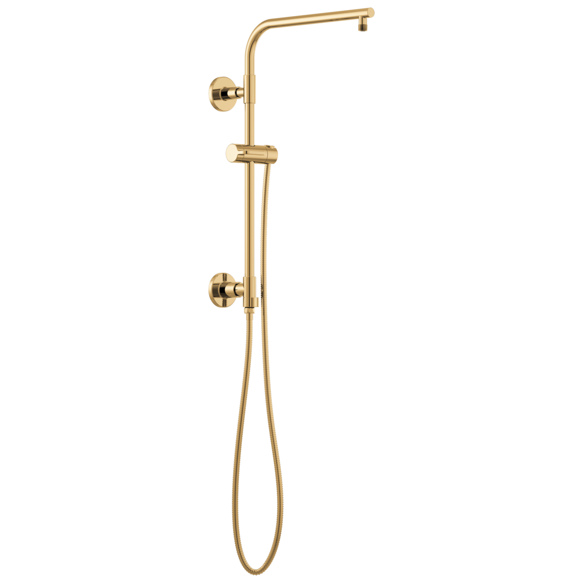 BRIZO Essential Shower 18" Linear Round Shower Column — Polished Gold