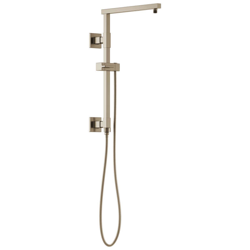 BRIZO Essential Shower 18" Linear Square Shower Column — Brushed Nickel