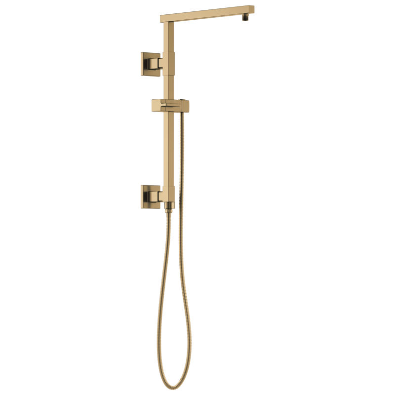 BRIZO Essential Shower 18" Linear Square Shower Column — Luxe Gold