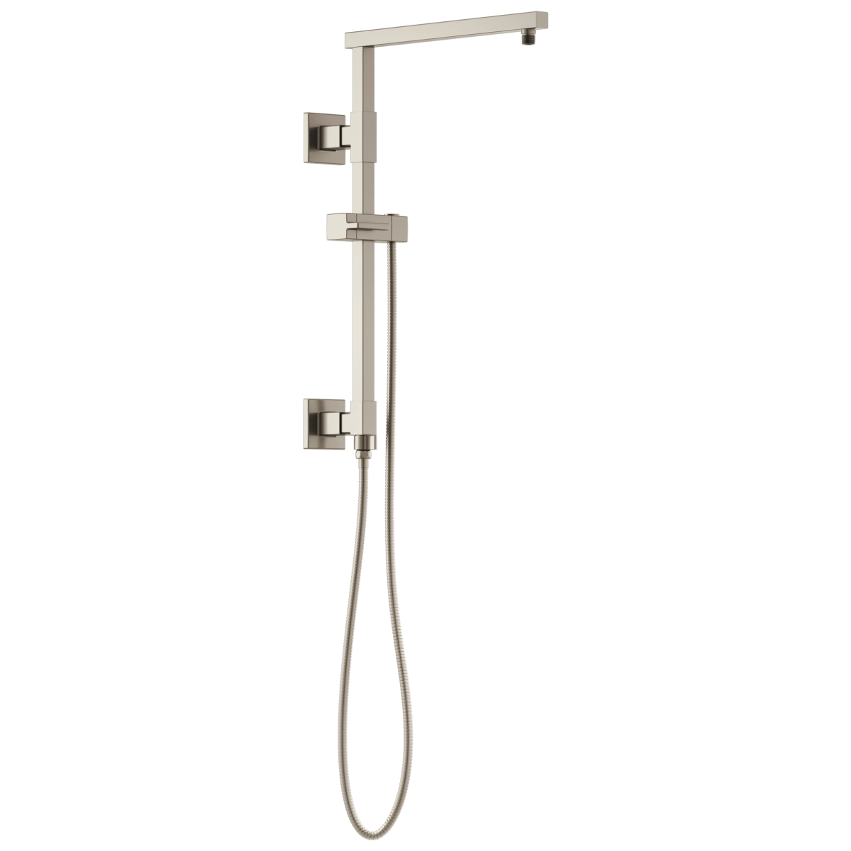 BRIZO Essential Shower 18" Linear Square Shower Column — Luxe Nickel