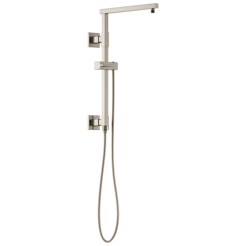 BRIZO Essential Shower 18" Linear Square Shower Column — Luxe Nickel