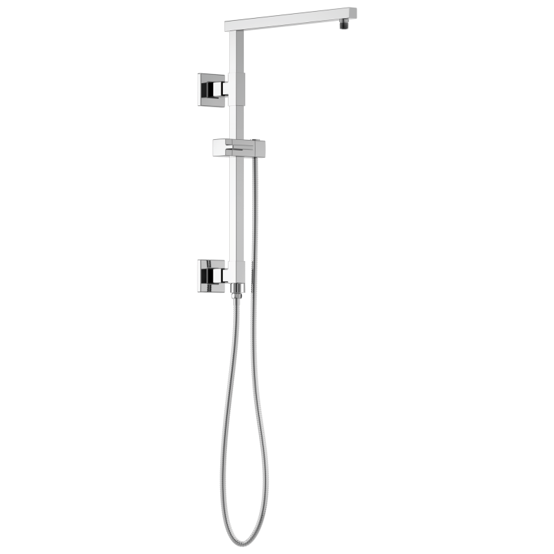 BRIZO Essential Shower 18" Linear Square Shower Column — Chrome