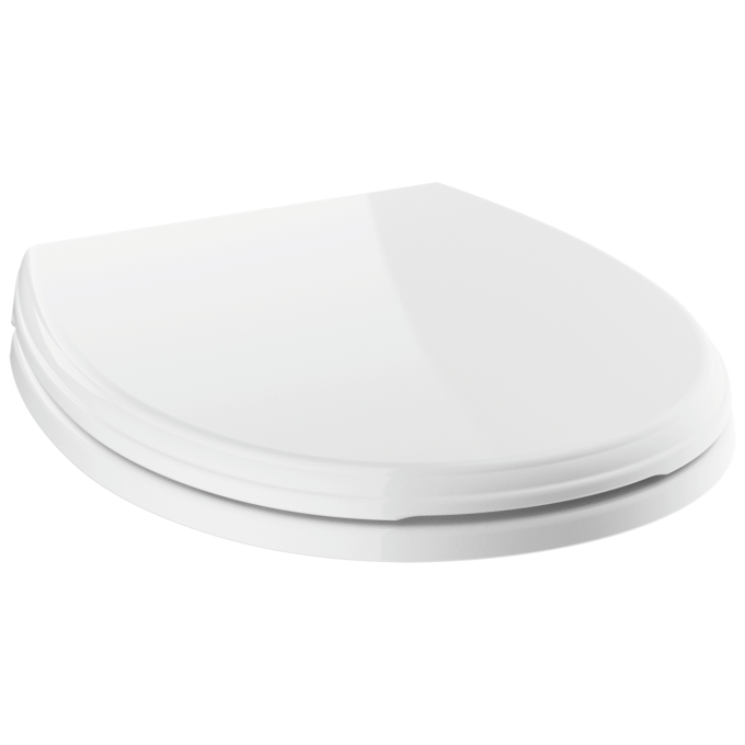 DELTA Wycliffe Round Front Slow-Close Toilet Seat — White