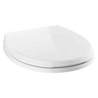 DELTA Wycliffe Round Front Slow-Close Toilet Seat — White