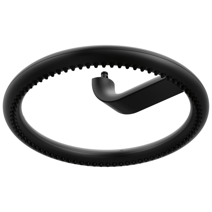 BRIZO Roccesco 12" Single-Function Halo Raincan Shower Head - 1.75 GPM — Matte Black