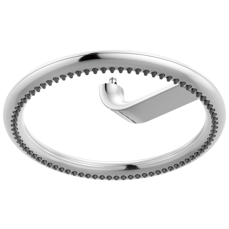 BRIZO Roccesco 12" Single-Function Halo Raincan Shower Head - 2.5 GPM — Chrome