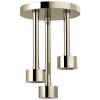 BRIZO Essential Shower Linear Round Single-Function H2Okinetic Pendant Raincan Shower Head — Polished Nickel