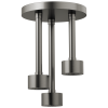 BRIZO Essential Shower Linear Round Single-Function H2Okinetic Pendant Raincan Shower Head — Luxe Steel