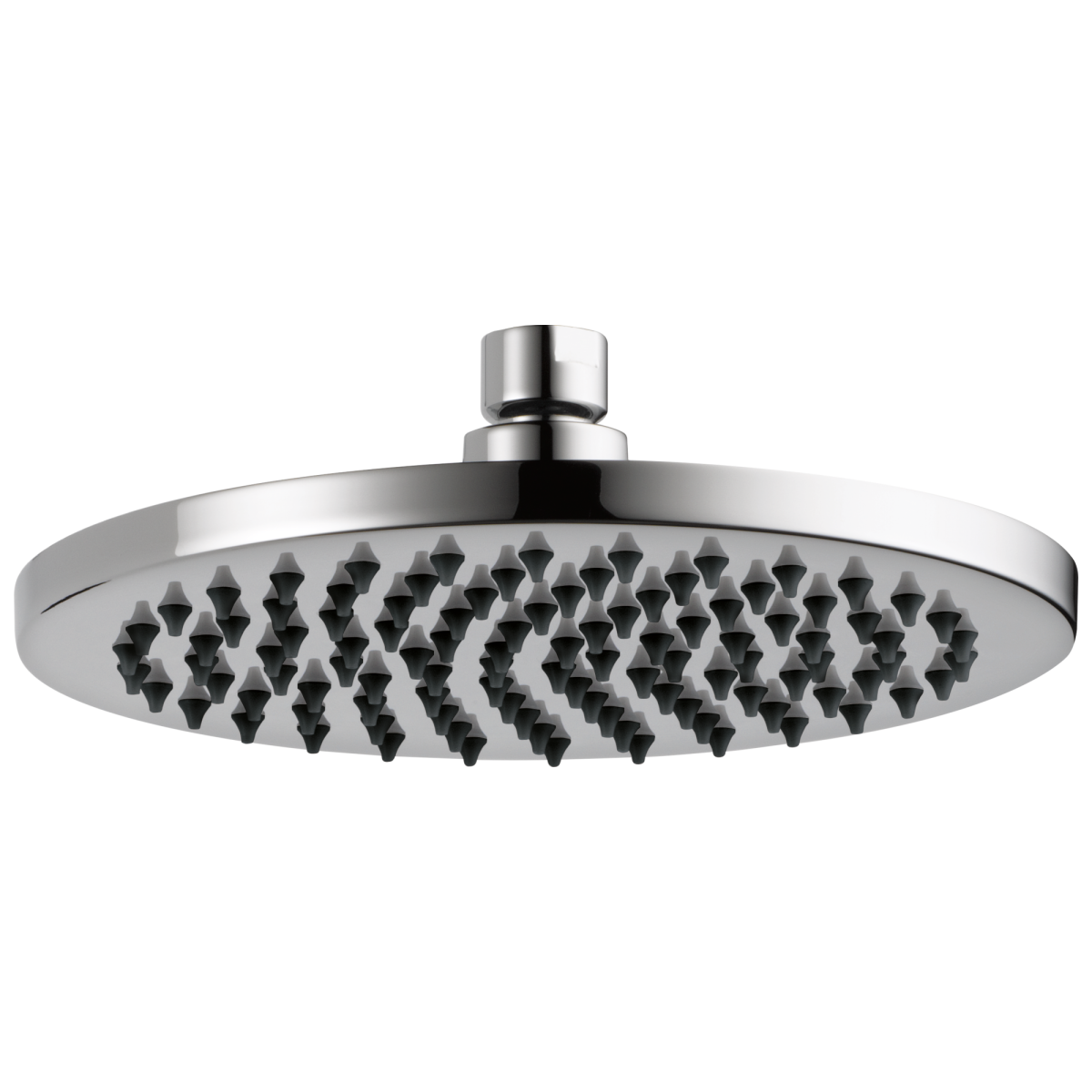 BRIZO Essential Shower 8" Linear Round Single-Function Raincan Shower Head - 2.5 GPM — Chrome