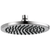 BRIZO Essential Shower 8" Linear Round Single-Function Raincan Shower Head - 1.75 GPM — Chrome