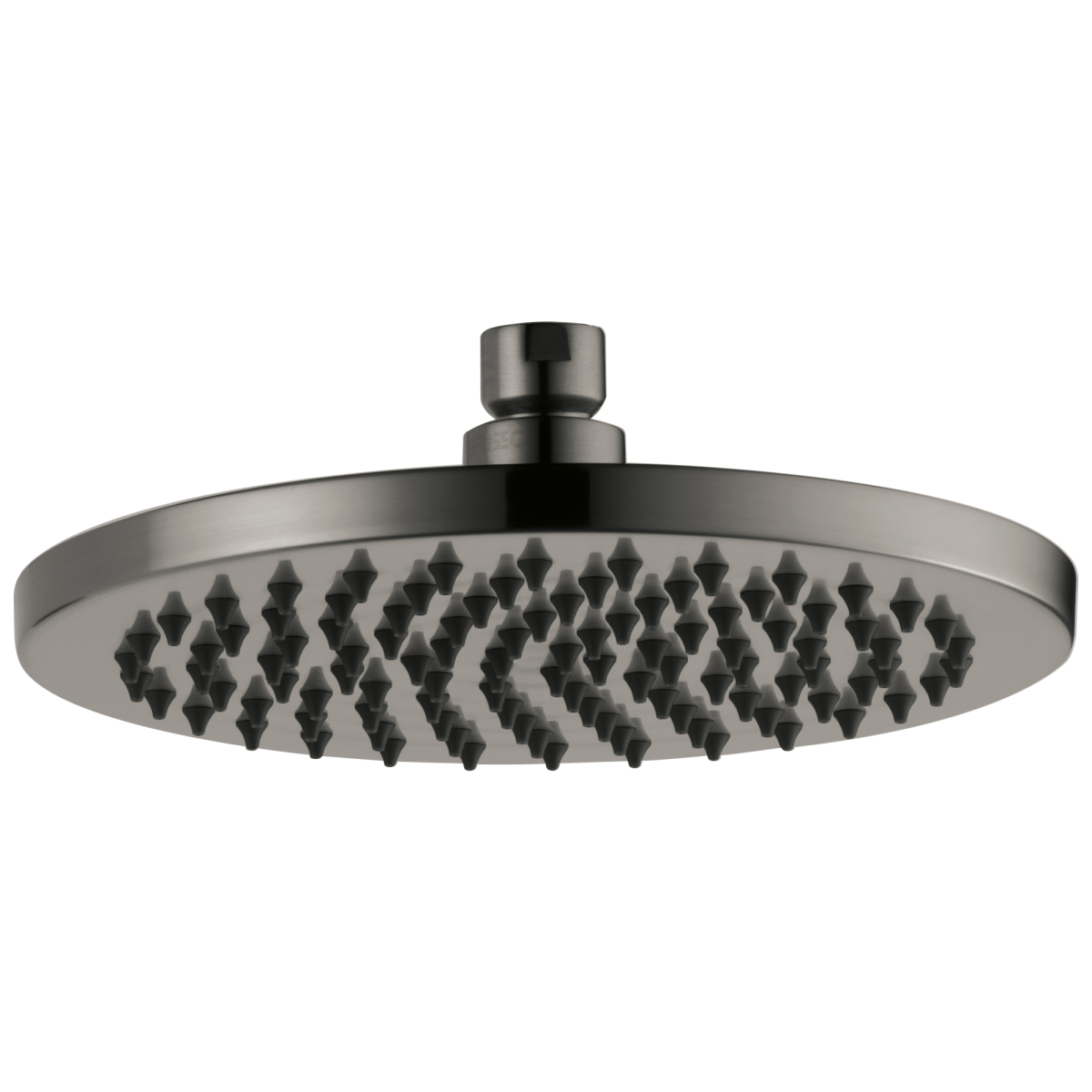 BRIZO Essential Shower 8" Linear Round Single-Function Raincan Shower Head - 1.75 GPM — Luxe Steel