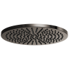 BRIZO Other 12" Linear Round Single-Function Raincan Shower Head - 2.5 GPM — Brilliance Black Onyx