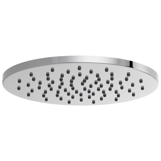 BRIZO Essential Shower 12" Linear Round Single-Function Raincan Shower Head - 1.75 GPM — Chrome