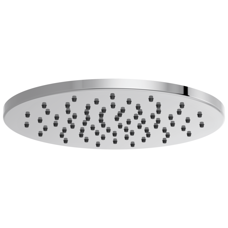 BRIZO Essential Shower 12" Linear Round Single-Function Raincan Shower Head - 1.75 GPM — Chrome