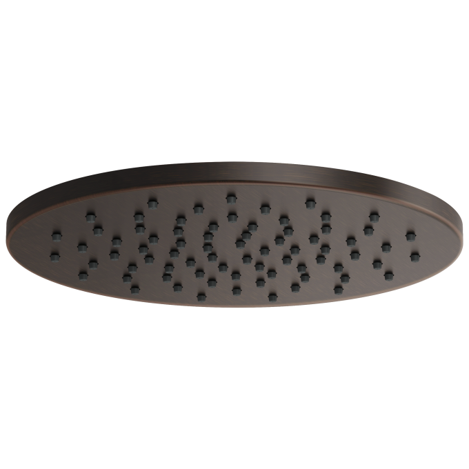 BRIZO Essential Shower 12" Linear Round Single-Function Raincan Shower Head - 1.75 GPM — Venetian Bronze