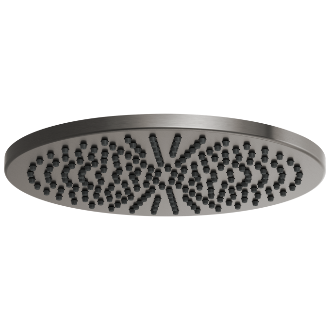 BRIZO Essential Shower 12" Linear Round Single-Function Raincan Shower Head - 2.5 GPM — Luxe Steel