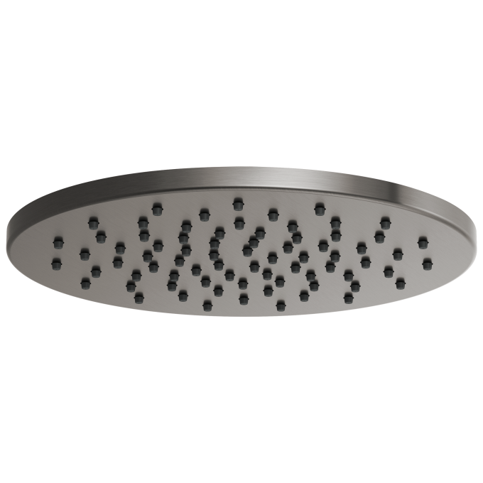 BRIZO Essential Shower 12" Linear Round Single-Function Raincan Shower Head - 1.75 GPM — Luxe Steel