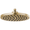 BRIZO Essential Shower 10" Linear Round Single-Function Raincan Shower Head - 1.75 GPM — Luxe Gold