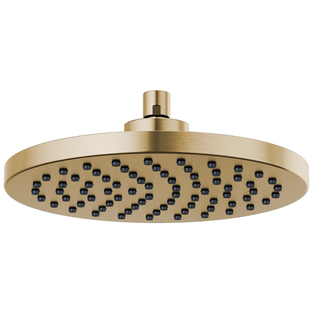 BRIZO Essential Shower 10" Linear Round Single-Function Raincan Shower Head - 1.75 GPM — Luxe Gold