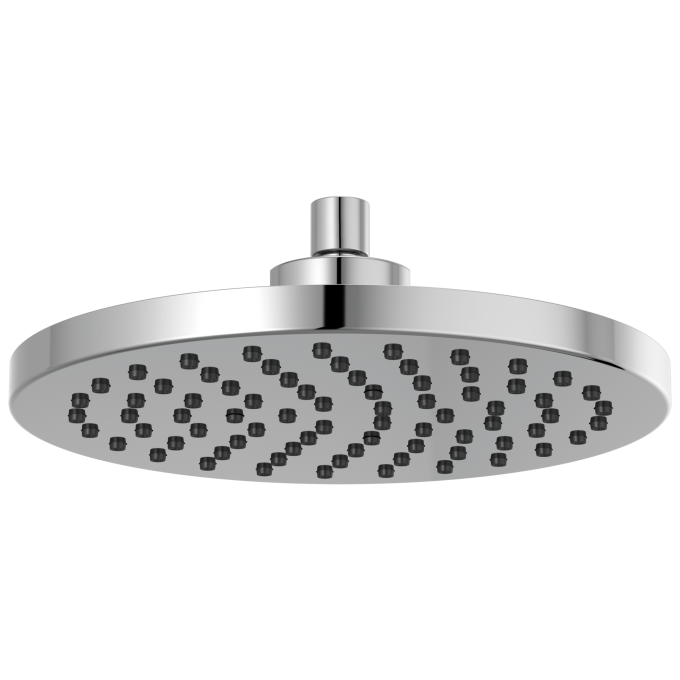BRIZO Essential Shower 10" Linear Round Single-Function Raincan Shower Head - 1.75 GPM — Chrome