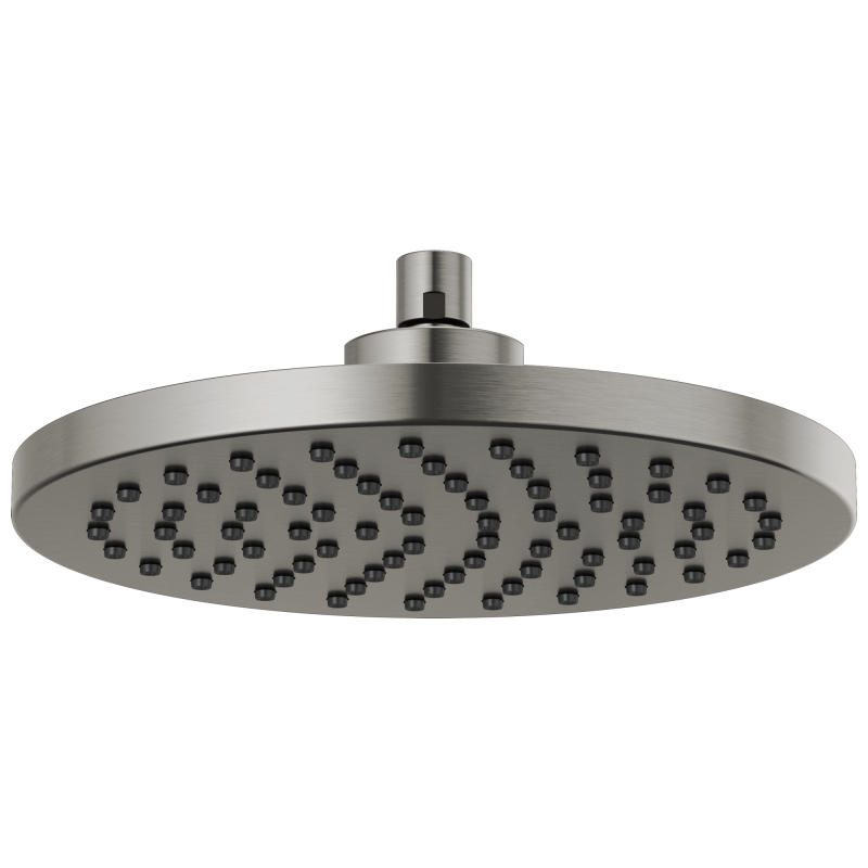 BRIZO Essential Shower 10" Linear Round Single-Function Raincan Shower Head - 2.5 GPM — Luxe Steel