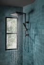 BRIZO Essential Shower Linear Square H2Okinetic Multi-Function Handshower — Matte Black