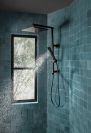 BRIZO Essential Shower Linear Square H2Okinetic Multi-Function Handshower — Matte Black