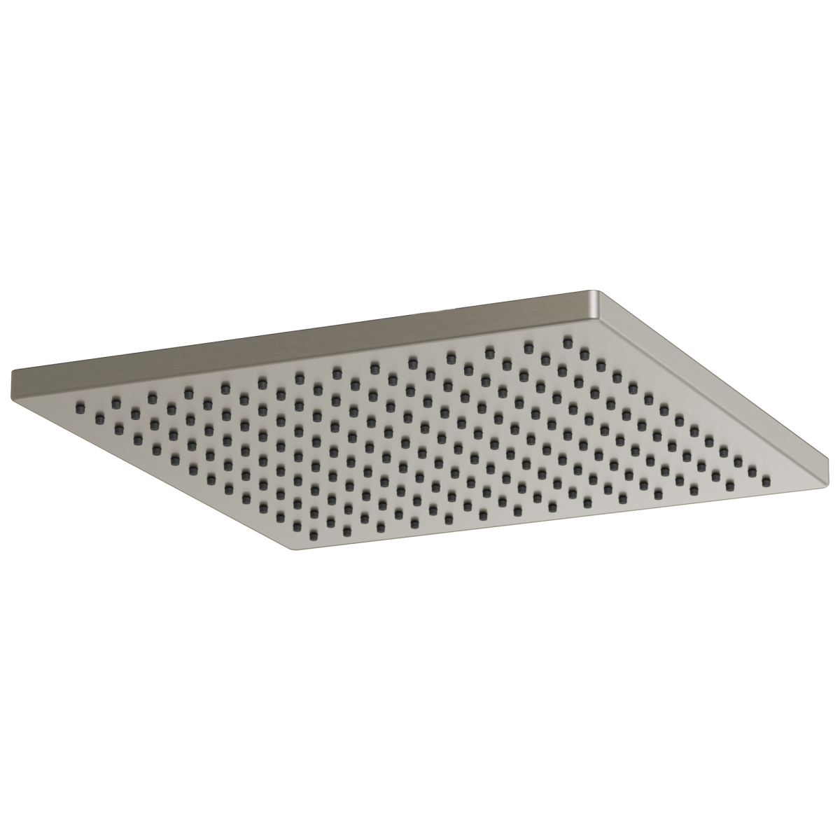 BRIZO Essential Shower 12" Linear Square Single-Function Raincan Shower Head - 2.5 GPM — Luxe Nickel