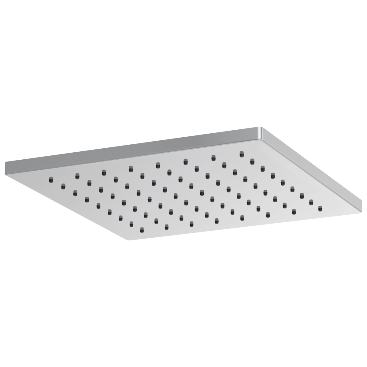 BRIZO Essential Shower 12" Linear Square Single-Function Raincan Shower Head - 1.75 GPM — Chrome