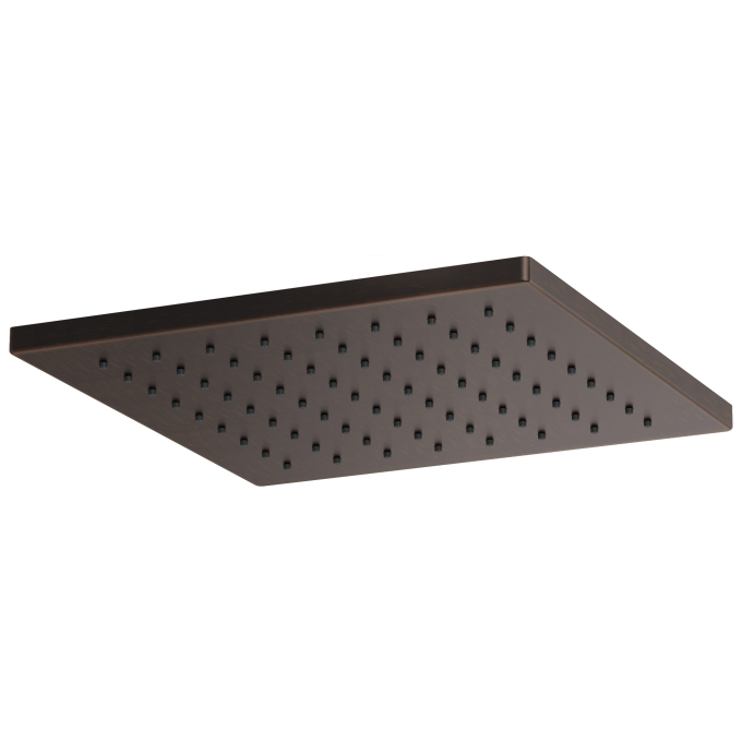 BRIZO Essential Shower 12" Linear Square Single-Function Raincan Shower Head - 1.75 GPM — Venetian Bronze