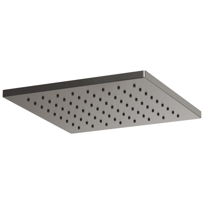 BRIZO Essential Shower 12" Linear Square Single-Function Raincan Shower Head - 1.75 GPM — Luxe Steel