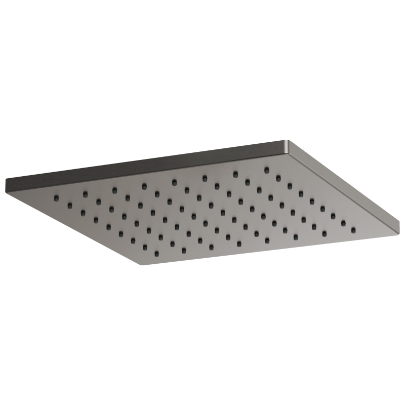 BRIZO Essential Shower 12" Linear Square Single-Function Raincan Shower Head - 1.75 GPM — Luxe Steel