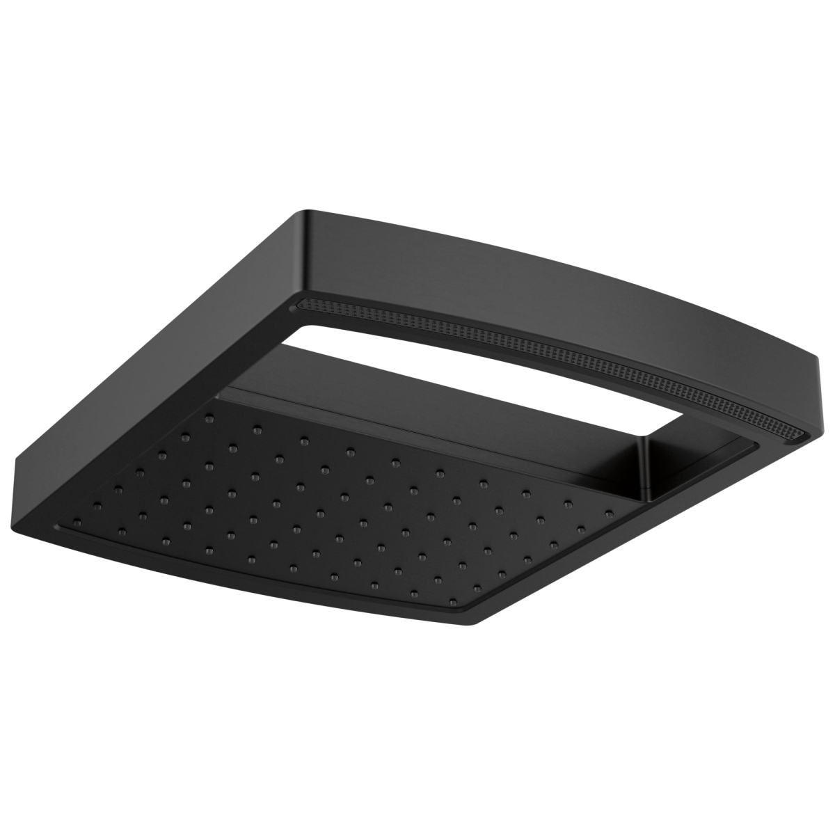 BRIZO Kintsu 14" Dual Waterway Multi-Function Raincan Shower Head - 1.75 GPM — Matte Black