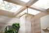 BRIZO Kintsu 10" Dual Waterway Ceiling Mount Shower Arm and Flange — Luxe Gold