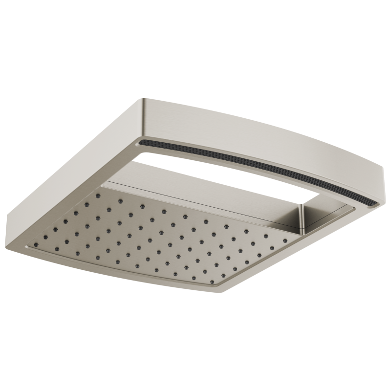 BRIZO Kintsu 14" Dual Waterway Multi-Function Raincan Shower Head - 2.5 GPM — Luxe Nickel