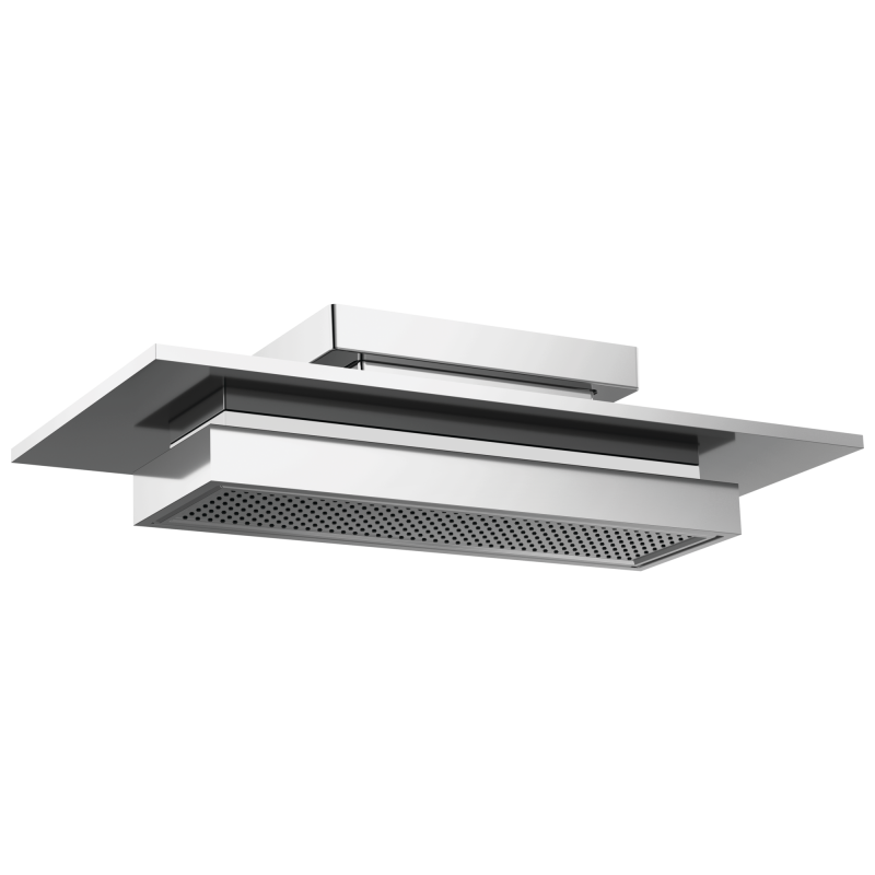 BRIZO Frank Lloyd Wright 21” Single-Function Raincan Shower Head with Integrated Lighting - 1.75 GPM — Chrome