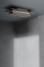 BRIZO Frank Lloyd Wright 21” Single-Function Raincan Shower Head with Integrated Lighting - 2.5 GPM — Luxe Steel