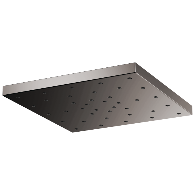 BRIZO Essential Shower 14” Linear Square H2OKINETIC Single-Function Raincan Shower Head 2.5 GPM — Brilliance Black Onyx