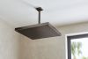 BRIZO Essential Shower 14” Linear Square H2OKINETIC Single-Function Raincan Shower Head 2.5 GPM — Brilliance Black Onyx