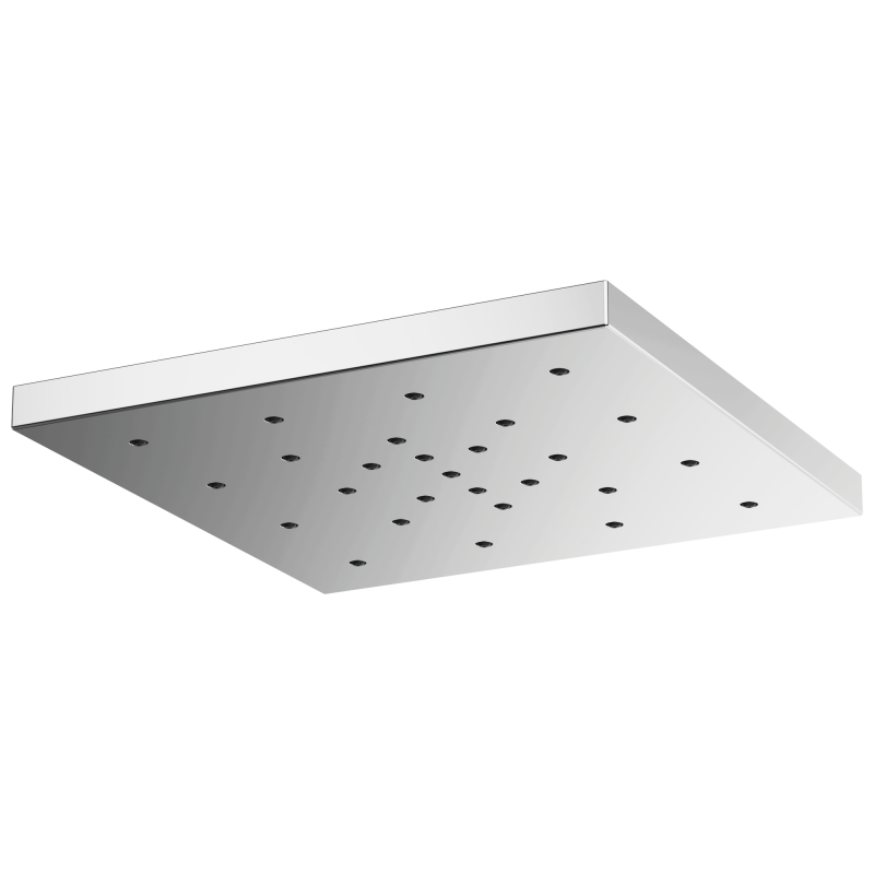 BRIZO Essential Shower 14” Linear Square H2Okinetic Single-Function Raincan Shower Head — Chrome