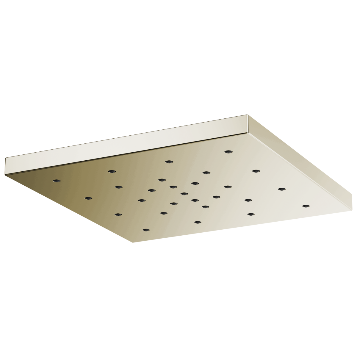 BRIZO Essential Shower 14” Linear Square H2Okinetic Single-Function Raincan Shower Head — Polished Nickel