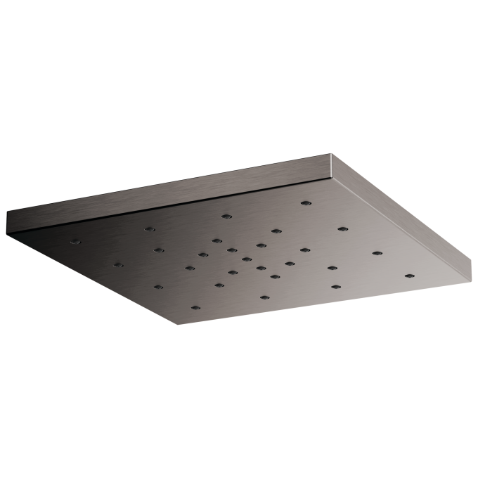 BRIZO Essential Shower 14” Linear Square H2Okinetic Single-Function Raincan Shower Head — Luxe Steel