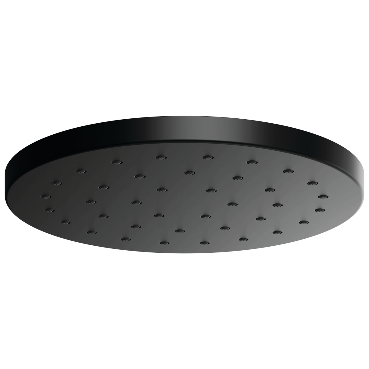 BRIZO Essential Shower 14” Linear Round H2OKINETIC Single-Function Raincan Shower Head 2.5 GPM — Matte Black