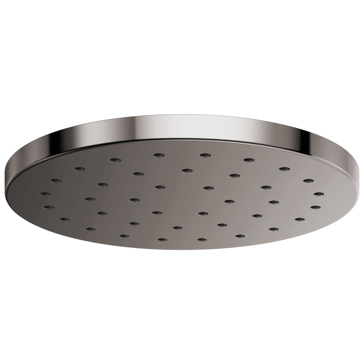 BRIZO Essential Shower 14” Linear Round H2OKINETIC Single-Function Raincan Shower Head 2.5 GPM — Brilliance Black Onyx