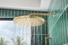 BRIZO Allaria 13" Wall Mount Shower Arm and Flange — Luxe Gold