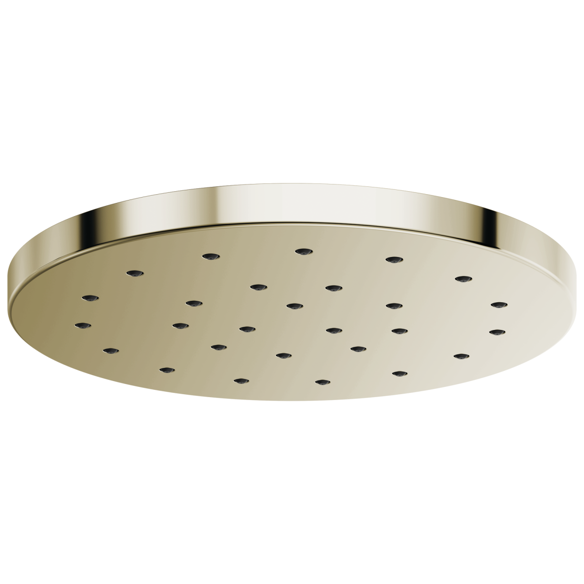 BRIZO Essential Shower 14” Linear Round H2OKINETIC Single-Function Raincan Shower Head — Polished Nickel