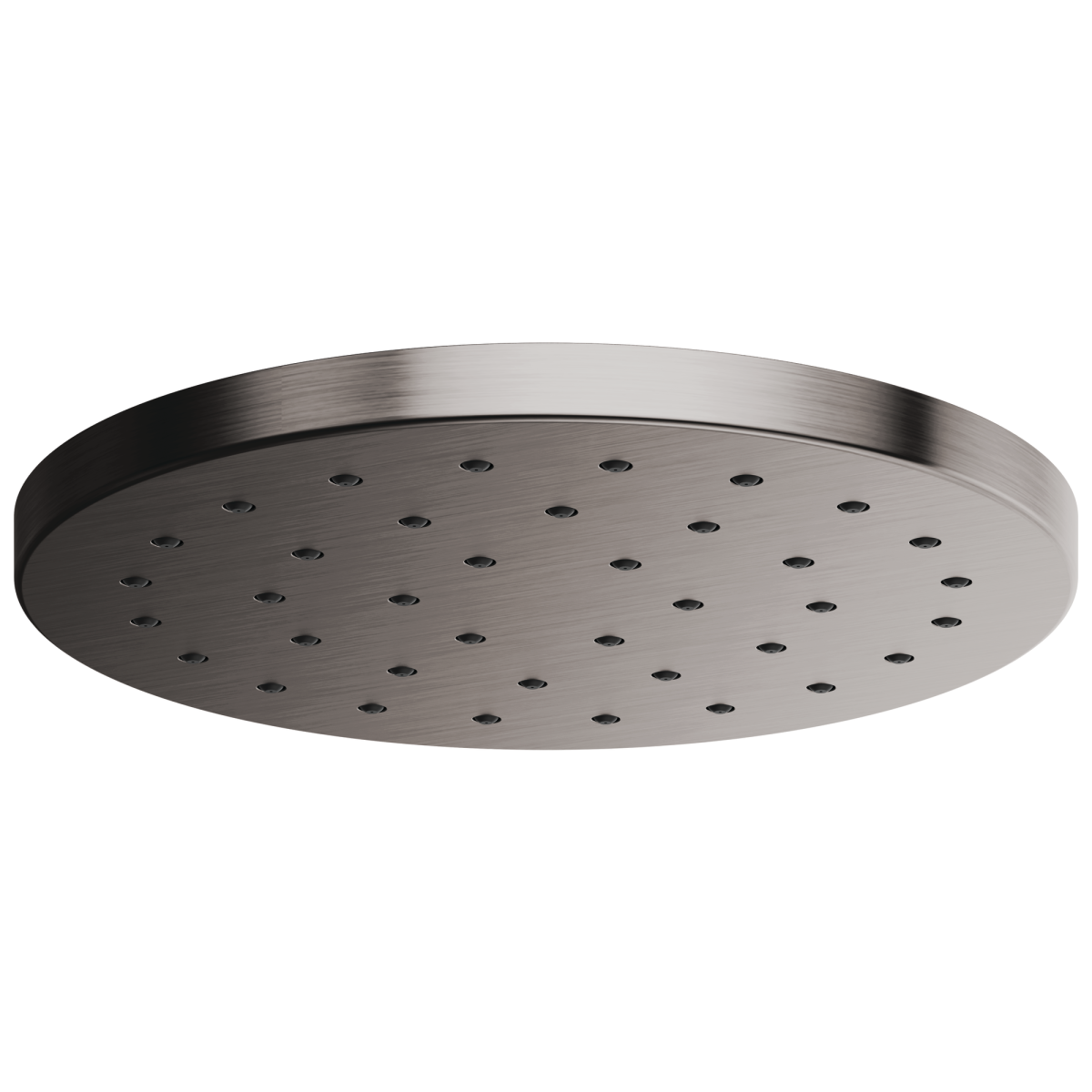 BRIZO Essential Shower 14” Linear Round H2OKINETIC Single-Function Raincan Shower Head 2.5 GPM — Luxe Steel