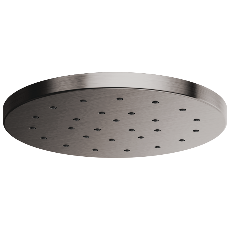 BRIZO Essential Shower 14” Linear Round H2OKINETIC Single-Function Raincan Shower Head — Luxe Steel
