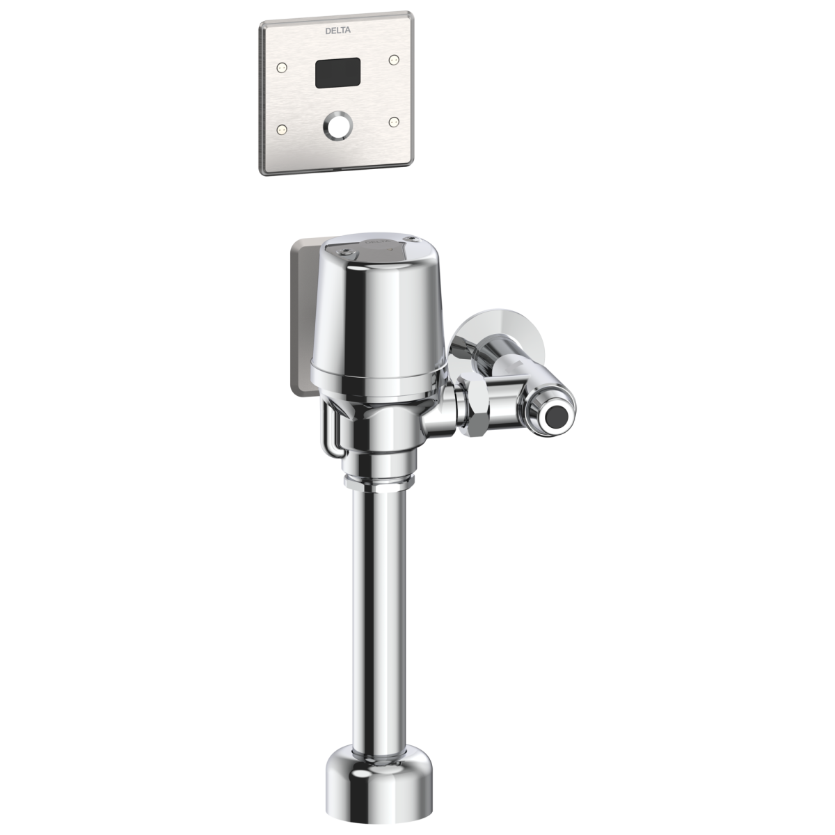 Commercial 81T Electronic Exposed Water Closet Flush Valve with Wallmount Sensor - Hardwire Operated — Chrome